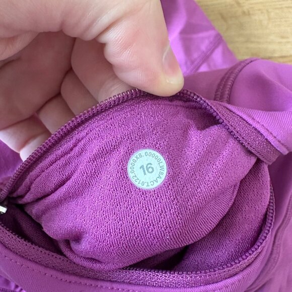 Lululemon Athletic Pace Rival Mid Rise Skirt Long Vivid Plum Women’s Size 16 - Picture 10 of 10